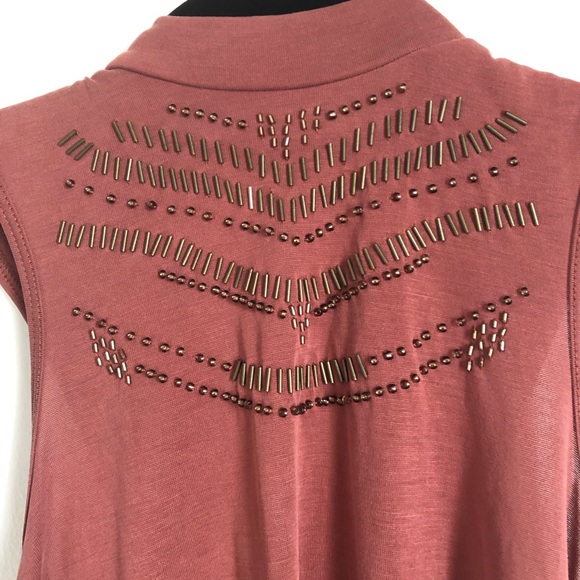 High neck tank top w embellishments - Picture 2 of 2